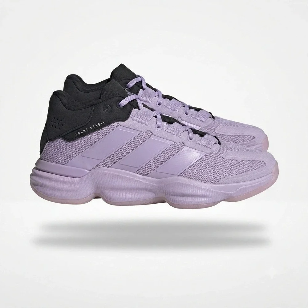 Adidas Court Stabil Sneakers Womens 7 Purple JP9832 Indoor Volleyball **NEW**